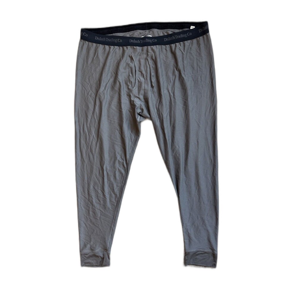Duluth Trading Co Buck Naked Performance Base Layer Pants Men's 2XL Graphit Grey